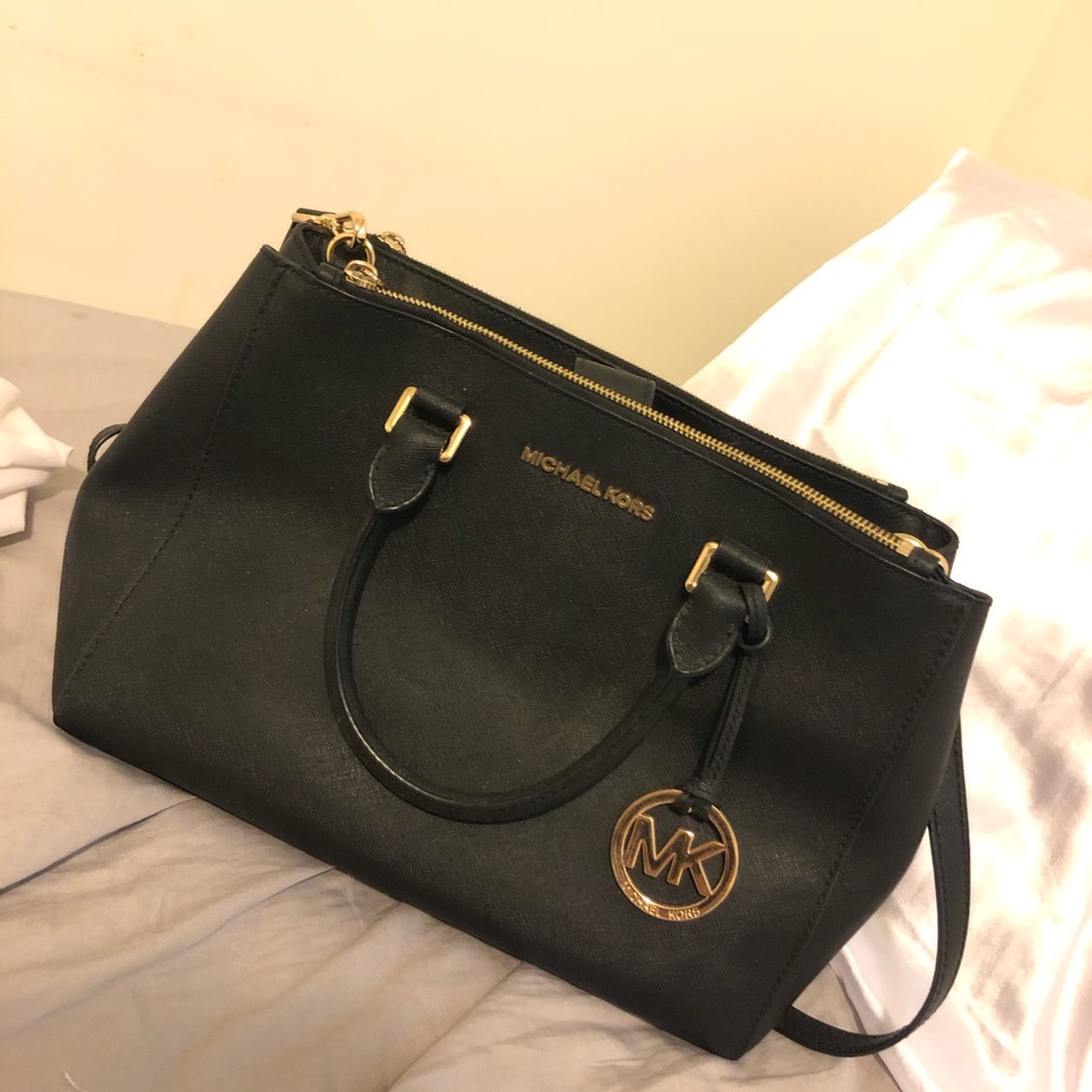 Michael Kors Saffiano Sutton Satchel Bag